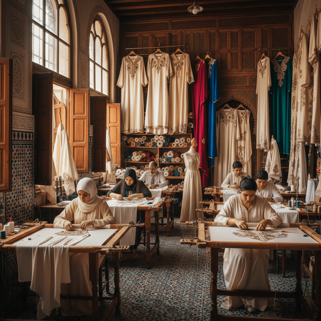 BELDI CAFTAN atelier in Marrakesh